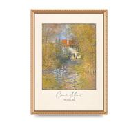 Lithobee - Claude Monet The Geese 1874 - Printed Wall Art Design in Sizes A2, A3 & A4 Framed in a Stylish Quality Coloured Frame or Unframed (A3 Gold Ornate Frame)
