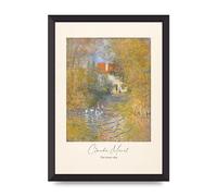 Lithobee - Claude Monet The Geese 1874 - Printed Wall Art Design in Sizes A2, A3 & A4 Framed in a Stylish Quality Coloured Frame or Unframed (A3 Black Abraded Frame)