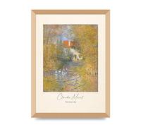 Lithobee - Claude Monet The Geese 1874 - Printed Wall Art Design in Sizes A2, A3 & A4 Framed in a Stylish Quality Coloured Frame or Unframed (A3 Gold Abraded Frame)