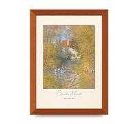Lithobee - Claude Monet The Geese 1874 - Printed Wall Art Design in Sizes A2, A3 & A4 Framed in a Stylish Quality Coloured Frame or Unframed (A4 Bronze Abraded Frame)