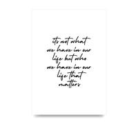 Lithobee - Its Not What We Have - Printed Wall Art Design in Sizes A2, A3 & A4 Framed in a Stylish Quality Coloured Frame or Unframed (A3 Unframed)