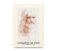 Lithobee - Leonardo Da Vinci Self Portrait 1512 - Printed Wall Art Design in Sizes A2, A3 & A4 Framed in a Stylish Coloured Frame or Unframed (A3 Unframed)