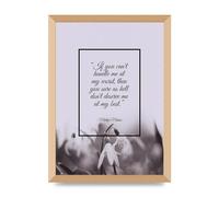 Lithobee - Marilyn Monroe Flower Quote - Printed Wall Art Design in Sizes A2, A3 & A4 Framed in a Stylish Quality Coloured Frame or Unframed (A3 Gold Abraded Frame)
