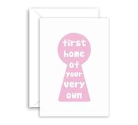 Lithobee - Moving Home Cards - First Home Of Your Very Own For Friends Family Mates Mums Dads Sisters And Brothers With A Funny Rude Message About The New Neighbours