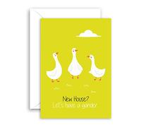 Lithobee - Moving Home Cards - Lets Have A Gander For Friends Family Mates Mums Dads Sisters And Brothers With A Funny Rude Message About The New Neighbours