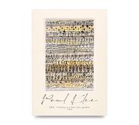 Lithobee - Paul Klee Era Cooling In A Hot Zone Garden 1924 - Printed Wall Art Design in Size A2, A3 & A4 Framed in a Stylish Coloured Frame or Unframed (A4 Unframed)