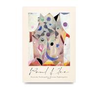 Lithobee - Paul Klee Persische Nachtigallen Persian Nightingales 1917 - Printed Art Design in Sizes A2, A3 & A4 Framed in a Stylish Frame or Unframed (A3 Unframed)