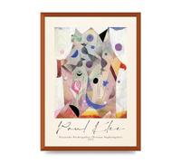 Lithobee - Paul Klee Persische Nachtigallen Persian Nightingales 1917 - Printed Art Design in Sizes A2, A3 & A4 Framed in a Stylish Frame or Unframed (A2 Bronze Abraded Frame)