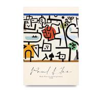 Lithobee - Paul Klee Rich Port A Travel Picture 1938 - Printed Wall Art Design in Sizes A2, A3 & A4 Framed in a Stylish Coloured Frame or Unframed (A4 Unframed)