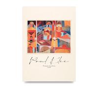 Lithobee - Paul Klee Temple Gardens 1920 - Printed Wall Art Design in Sizes A2, A3 & A4 Framed in a Stylish Quality Coloured Frame or Unframed (A4 Unframed)