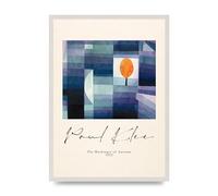 Lithobee - Paul Klee The Harbinger Of Autumn 1922 - Printed Wall Art Design in Sizes A2, A3 & A4 Framed in a Stylish Coloured Frame or Unframed (A2 White Saw Cut Grain Frame)