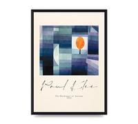 Lithobee - Paul Klee The Harbinger Of Autumn 1922 - Printed Wall Art Design in Sizes A2, A3 & A4 Framed in a Stylish Coloured Frame or Unframed (A3 Black Brushed Frame)