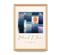 Lithobee - Paul Klee The Harbinger Of Autumn 1922 - Printed Wall Art Design in Sizes A2, A3 & A4 Framed in a Stylish Coloured Frame or Unframed (A3 Gold Abraded Frame)