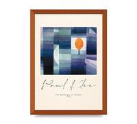 Lithobee - Paul Klee The Harbinger Of Autumn 1922 - Printed Wall Art Design in Sizes A2, A3 & A4 Framed in a Stylish Coloured Frame or Unframed (A3 Bronze Abraded Frame)