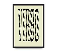 Lithobee - Star Sign Virgo - Printed Wall Art Design in Sizes A2, A3 & A4 Framed in a Stylish Quality Coloured Frame or Unframed (A4 Black Brushed Frame)