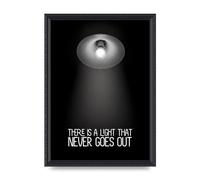 Lithobee - There Is A Light That Never Goes Out - Printed Wall Art Design in Sizes A2, A3 & A4 Framed in a Stylish Coloured Frame or Unframed (A3 Black Ornate Frame)
