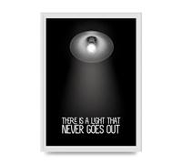 Lithobee - There Is A Light That Never Goes Out - Printed Wall Art Design in Sizes A2, A3 & A4 Framed in a Stylish Coloured Frame or Unframed (A3 White Ornate Frame)
