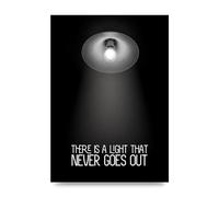Lithobee - There Is A Light That Never Goes Out - Printed Wall Art Design in Sizes A2, A3 & A4 Framed in a Stylish Coloured Frame or Unframed (A4 Unframed)