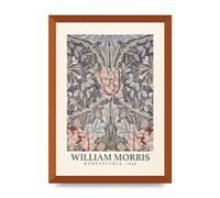 Lithobee - William Morris Honeysuckle 1896 - Printed Wall Art Design in Sizes A2, A3 & A4 Framed in a Stylish Quality Coloured Frame or Unframed (A3 Bronze Abraded Frame)