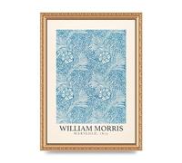 Lithobee - William Morris Marigold 1874 - Printed Wall Art Design in Sizes A2, A3 & A4 Framed in a Stylish Quality Coloured Frame or Unframed (A4 Gold Ornate Frame)