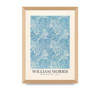 Lithobee - William Morris Marigold 1874 - Printed Wall Art Design in Sizes A2, A3 & A4 Framed in a Stylish Quality Coloured Frame or Unframed (A3 Gold Abraded Frame)