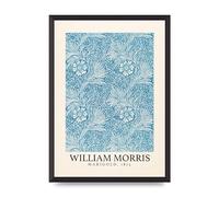Lithobee - William Morris Marigold 1874 - Printed Wall Art Design in Sizes A2, A3 & A4 Framed in a Stylish Quality Coloured Frame or Unframed (A2 Black Abraded Frame)