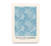 Lithobee - William Morris Marigold 1874 - Printed Wall Art Design in Sizes A2, A3 & A4 Framed in a Stylish Quality Coloured Frame or Unframed (A3 Unframed)