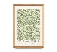 Lithobee - William Morris Willow 1874 - Printed Wall Art Design in Sizes A2, A3 & A4 Framed in a Stylish Quality Coloured Frame or Unframed (A3 Gold Ornate Frame)