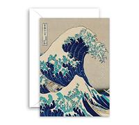 Lithobee - World Of Art Card Katsushika Hokusai - The Great Wave Off Kanagawa - Greeting Cards for All Occasions to Friends and Loved Ones