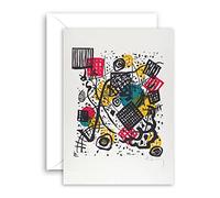 Lithobee - World Of Art Card Wassily Kandinsky - Small Worlds V - Greeting Cards for All Occasions to Friends and Loved Ones