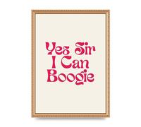 Lithobee - Yes Sir I Can Boogie Disco - Printed Wall Art Design in Sizes A2, A3 & A4 Framed in a Stylish Quality Coloured Frame or Unframed (A3 Gold Ornate Frame)