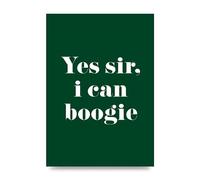 Lithobee - Yes Sir I Can Boogie - Printed Wall Art Design in Sizes A2, A3 & A4 Framed in a Stylish Quality Coloured Frame or Unframed (A4 Unframed)