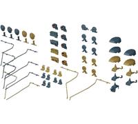 Lithocraft LK350019 1/35 WW2 German Tank III/III Assault Gun Front and Rear Fender Detail Set, Set of 5, Parts for Plastic Model