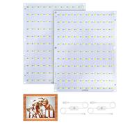 Lithophane LED Backlight Board Kit for BambuLab Sunlu CMYK Monochrome PETG PLA Filament 3D Printed Lithophans, 156x120mm, White Light Kit 6500K, Adjustable Brightness, Powered