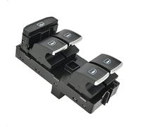 LithTor Electric Window Switch 5G0959857C 10Pin Power Window Control for VW Golf 7 MK7 Passat B8 Tiguan Touran Seat Ateca Leon Skoda Superb Karoq Car Door Window Lifter Switch (with chrome plating).