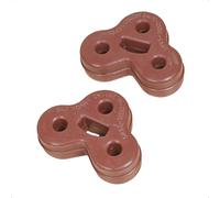 LithTor Jaguar XJ XF XJL Exhaust Hanger C2C32948, C2C7550, OE-0920521, Muffler Mount Bracket, Silencer Support Rubber, Exhaust Pipe Suspension, Durable & Easy Fit 2X