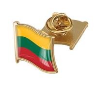 Lithuania Flag Enamel Lapel Pin Lithuania Patriotic Badge Brooches - Lithuania National Flags Brooches Lithuania Badges Coat Shirts Jewelry Gifts,A,One Size