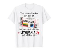Lithuania Girl - Lithuania Boarding Pass - Lithuania T-Shirt