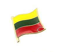 Lithuania Lithuanian Baltic Metal Enamel Country Flag Pin Badge