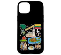 Lithuania Map Souvenir, Baltic Culture & Travel Apparel Case for iPhone 15 Plus