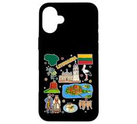 Lithuania Map Souvenir, Baltic Culture & Travel Apparel Case for iPhone 16 Plus
