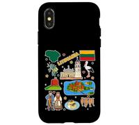Lithuania Map Souvenir, Baltic Culture & Travel Apparel Case for iPhone X/XS