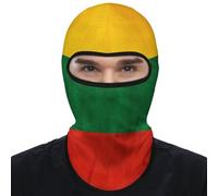 Lithuanian Flag Mens Balaclava Ski Face Mask Motorcycle UV Protector Scarf Neck Gaiter