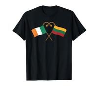 Lithuanian Heritage Lithuania Ireland Flag Lithuanian Flag Value Graphic T-Shirt