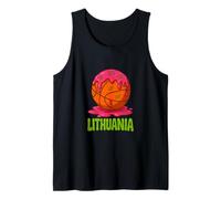 Lithuanian Saltibarsciai Pink Soup Basketball Lithuania Tank Top