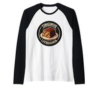 Lithuanian Tinginys Dessert Lithuania Raglan Baseball Tee