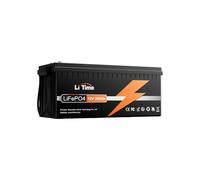 LiTime 12V 200Ah Lithium LiFePO4 Battery, Max. 15000 Deep Cycles, Built-in 100A BMS, Leisure Battery 12V for Caravans, RV, Marine, Camper, Energy Storage