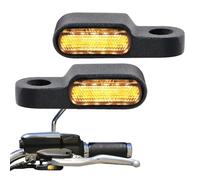 Litinliv 2pcs E24 Mini Motorcycle LED Indicator, 12V Universal LED Turn Signal Lights, Motorbike Indicators, Waterproof Blinkers Indicators for Motorcycle Cruiser Chopper Street Bike