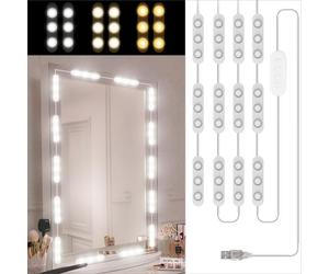 Litinliv 5M LED Vanity Mirror Light Kit, 60 Dimmable LEDs,