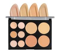 Litinliv Concealer Full Coverage, 10 Colour Concealers & Correctors Cream Colour Fix Cream Contour Palette, Under Eye Concealer Waterproof Long Lasting Matte Foundation for All Skin Tones
